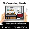 School and Classroom - ELL / ESL Vocabulary Building Digital Activity | Boom Cards™ - Hot Chocolate Teachables