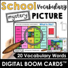 School Supplies & Classroom Vocabulary Building Boom Cards™ - Mystery Picture - Hot Chocolate Teachables