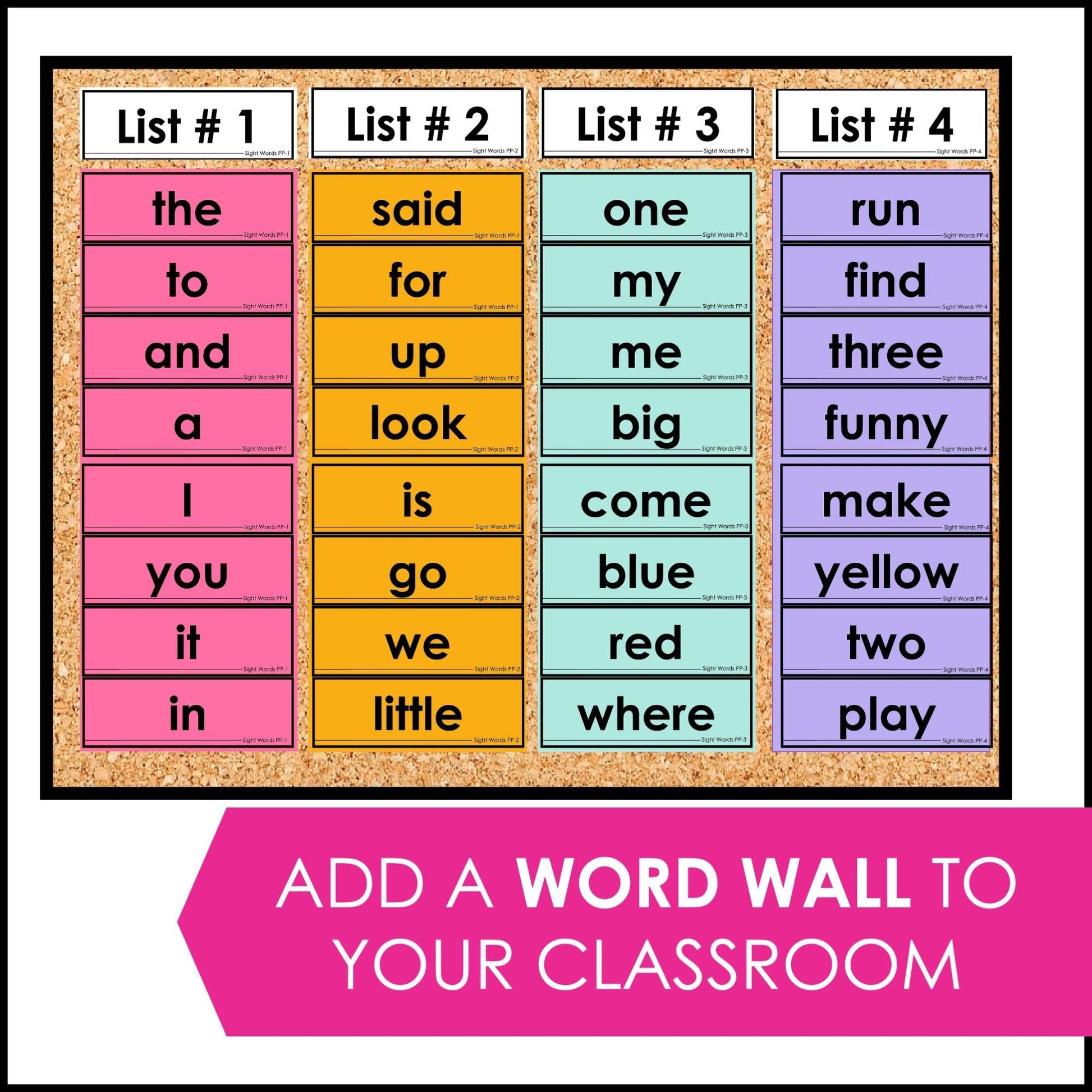 Sight Word Progress Reports - Pre-Primer Words | Evaluation Template & Word Wall - Hot Chocolate Teachables