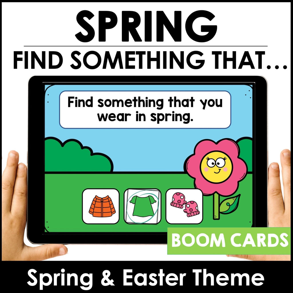 Spring Vocabulary Boom Cards™ Digital Interactive Task Cards - Hot Chocolate Teachables