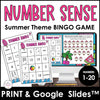 Summer Number Bingo 1-20 | Number Sense | BUNDLE - Hot Chocolate Teachables