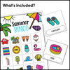 Summer Vacation Bingo - End of the Year Party Game - Summer Vocabulary Activity - Hot Chocolate Teachables