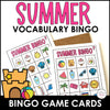 Summer Vacation Bingo Game | ESL Vocabulary Based Activity - Hot Chocolate Teachables