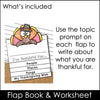 Thanksgiving Flap Book - ESL Writing Activity - Hot Chocolate Teachables