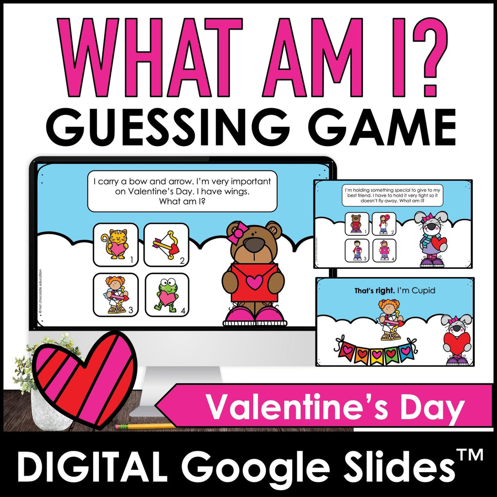 Valentine's Day Party Games & Activity Bundle - Valentine Grammar & Vocabulary - Hot Chocolate Teachables