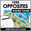 Verb Tense Board Games BUNDLE: Action Verbs, Past Simple, Opposites & Irregulars - Hot Chocolate Teachables