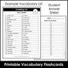 Vocabulary Flashcard Bundle for ESL ELL ELD - Task Card - Flash Card Toolkit - Hot Chocolate Teachables