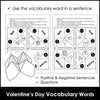 Vocabulary & Sentence Building Fortune Tellers / Cootie Catcher Valentine's Day - Hot Chocolate Teachables