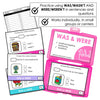 Was & Were Task Cards - Past Tense Subject Verb Agreement in Sentences - Hot Chocolate Teachables