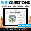 WH Question Comprehension Boom Cards- What, Who , Where, Why, When, Who - Hot Chocolate Teachables