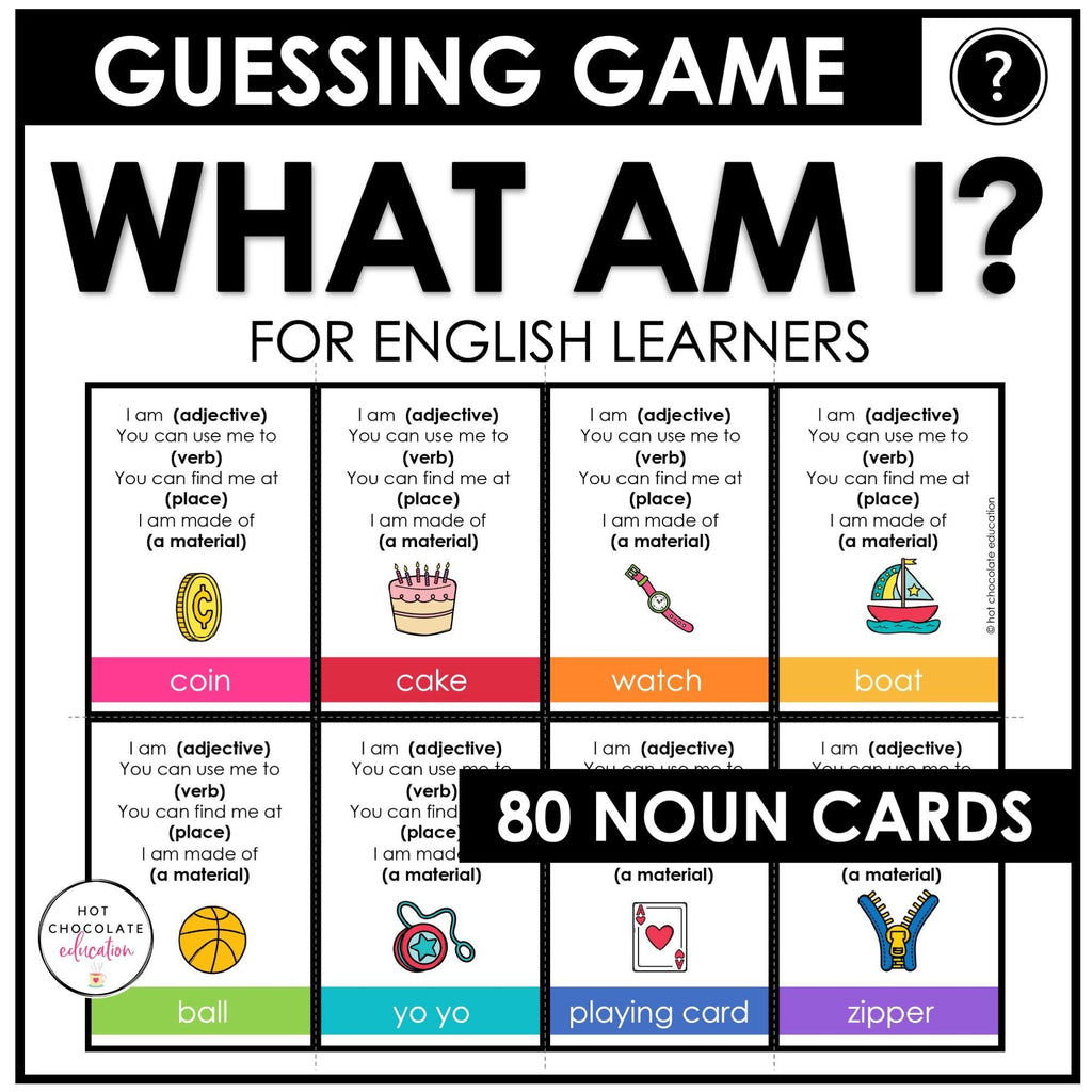 WINTER Games and Activity Bundle - Grammar & Vocabulary for ELL / ESL / EFL - Hot Chocolate Teachables